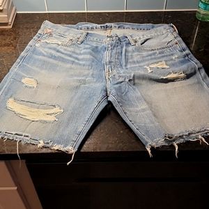 Ralph Lauren Denim & Supply distressed jesn shorts